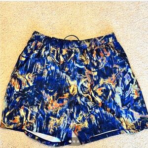 lululemon athletica Blue Multicolor Athletic Shorts